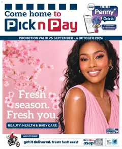 Preview of Pick n Pay flyer valid from 25/09/2026