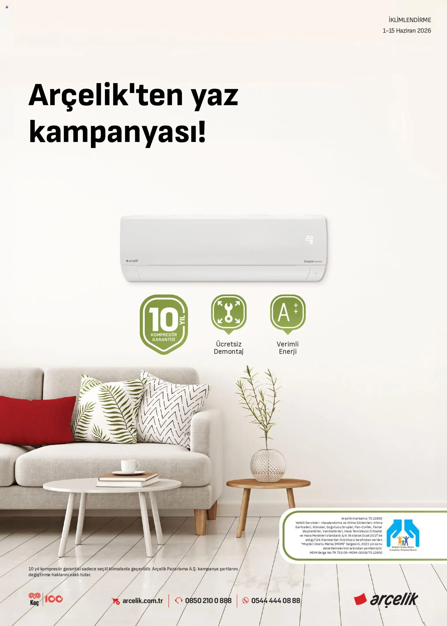 Arçelik Arçelik - İklimlendirme Kataloğu 01.06.2026 - Broşürünün önizlemesi