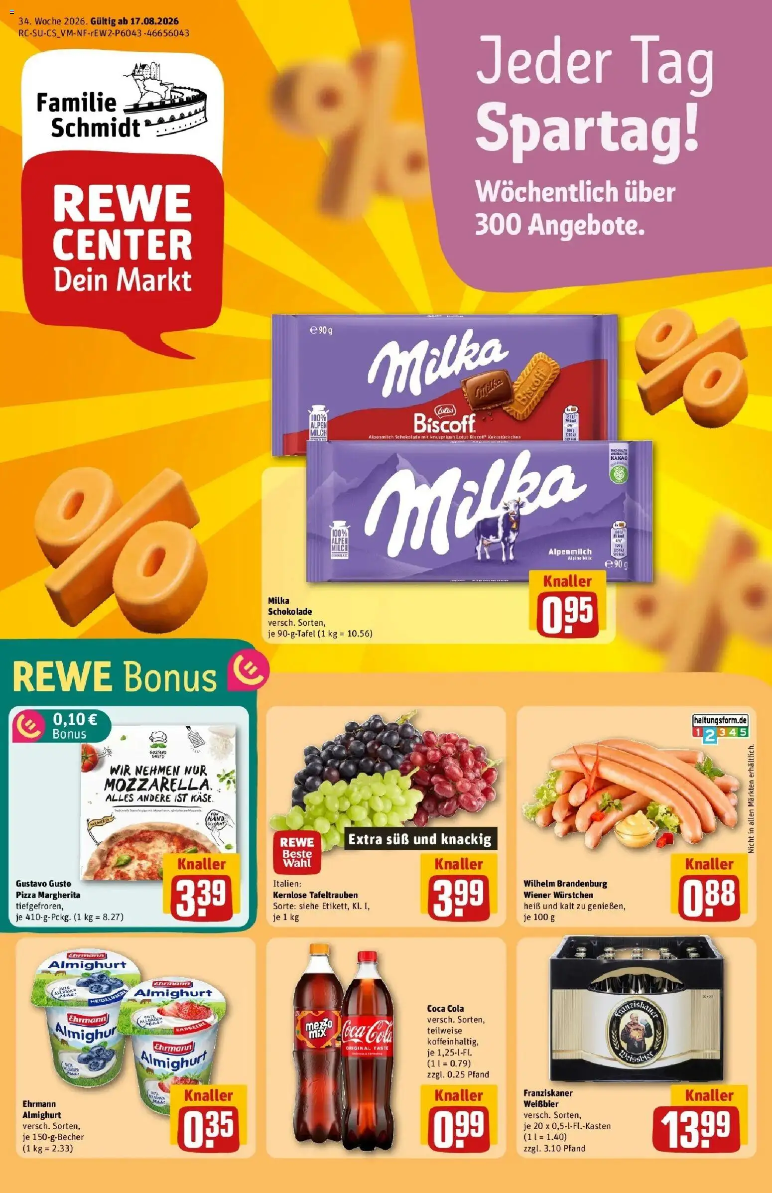 Vorschau von dem Prospekt des Geschäftes Rewe, gültig ab dem 17.08.2026