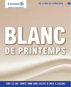 Prévisualisation de E.Leclerc Blanc de Printemps du magasin E.Leclerc formulaire valide 12/05/2026