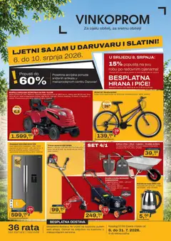 Pregled letka Vinkoprom Katalog Ljetna Ponuda trgovine Vinkoprom vrijedi od 06.07.2026