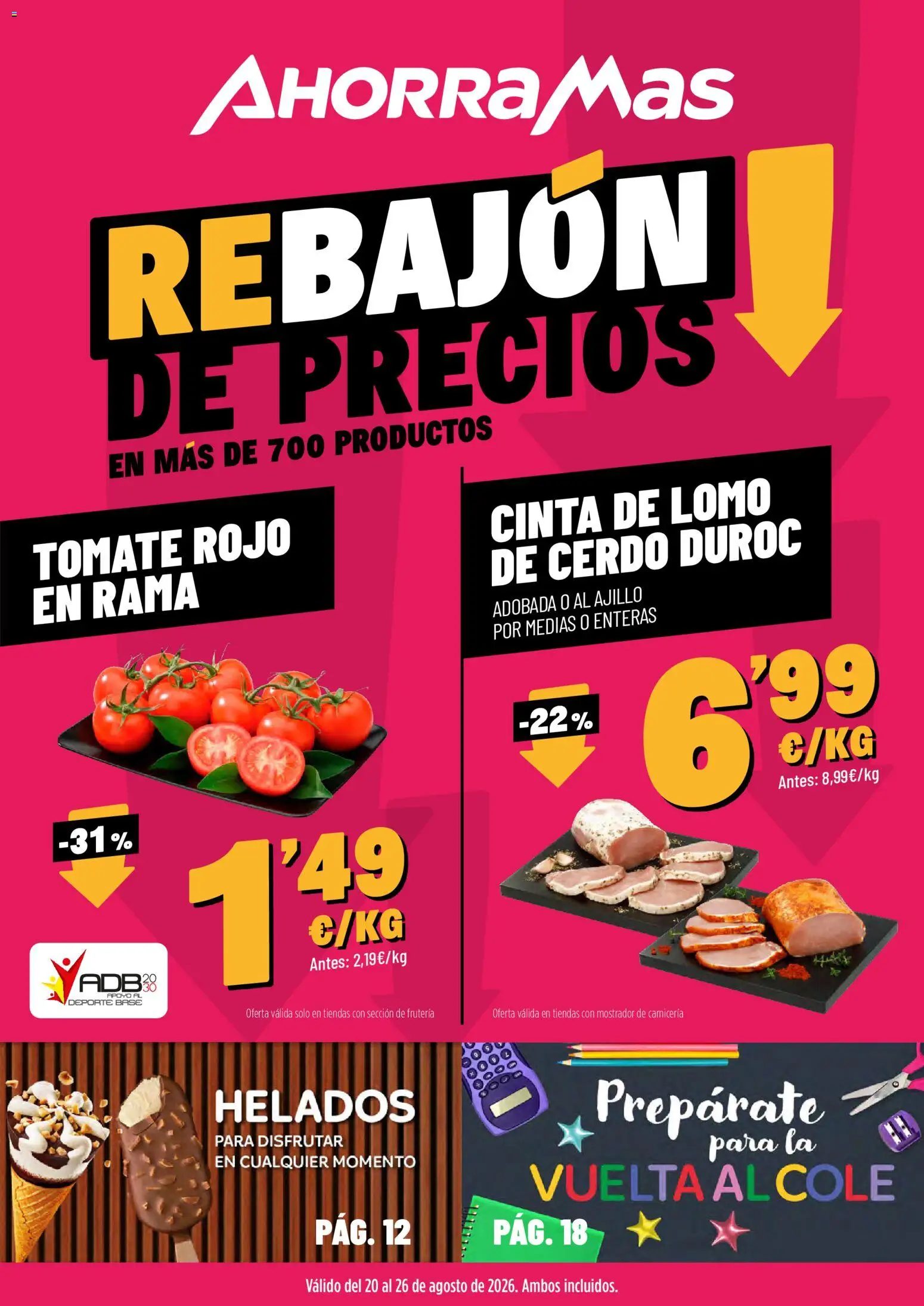 Vista previa del folleto de la tienda AhorraMas válido desde el 20/08/2026 