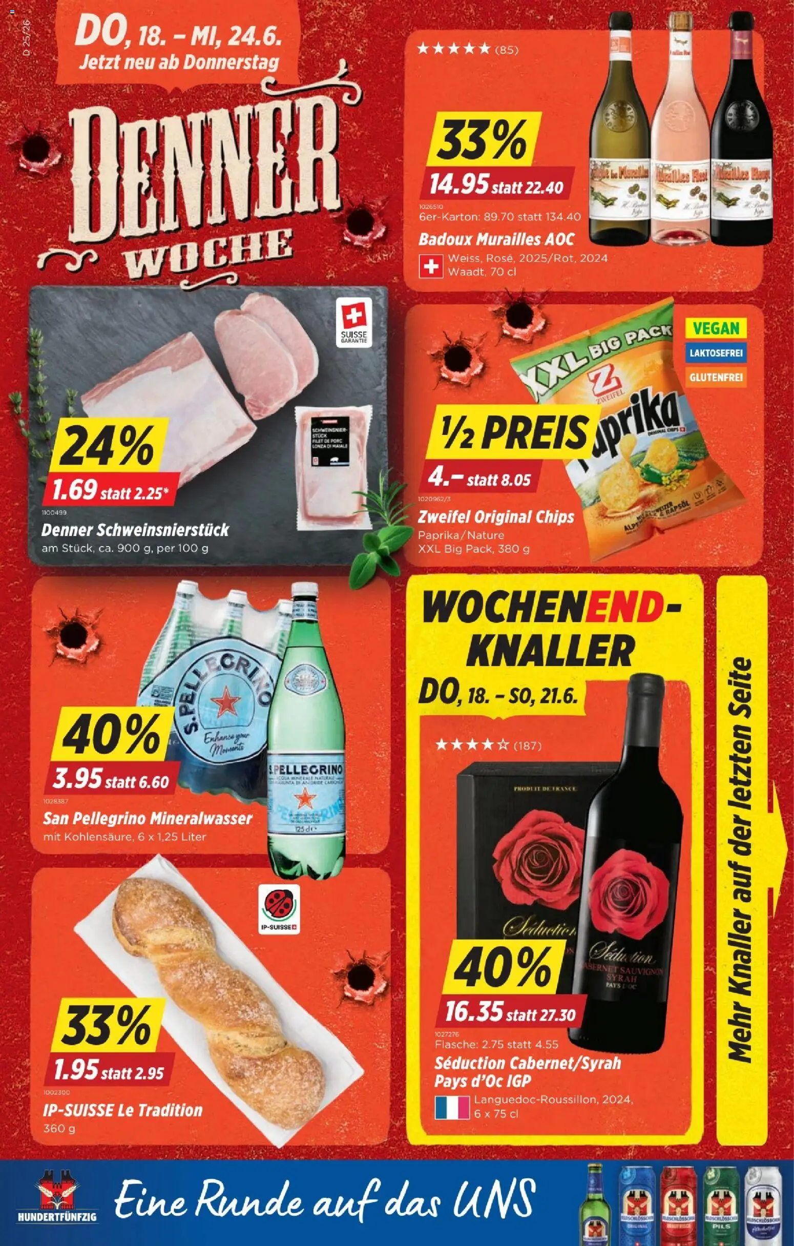 Vorschau des Merkblatts Denner aktionen vom Shop Denner gültig von 18.06.2026 bis 24.06.2026