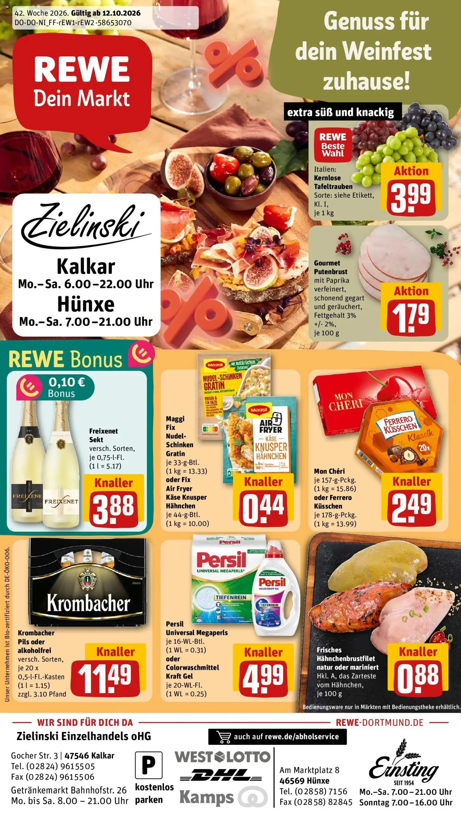 Vorschau von dem Prospekt des Geschäftes Rewe, gültig ab dem 12.10.2026