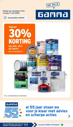 Voorbeeld van GAMMA folder van winkel GAMMA geldig vanaf 11-05-2026