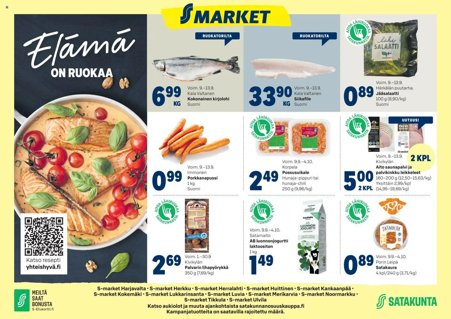Kaupan S-market S-market - Elámá esikatselu, voimassa 09/09/2026