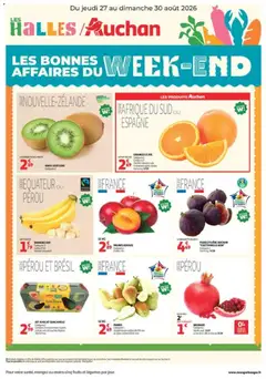 Prévisualisation de Auchan les bons plans du week-end dans votre hyper du magasin Auchan formulaire valide 27/08/2026