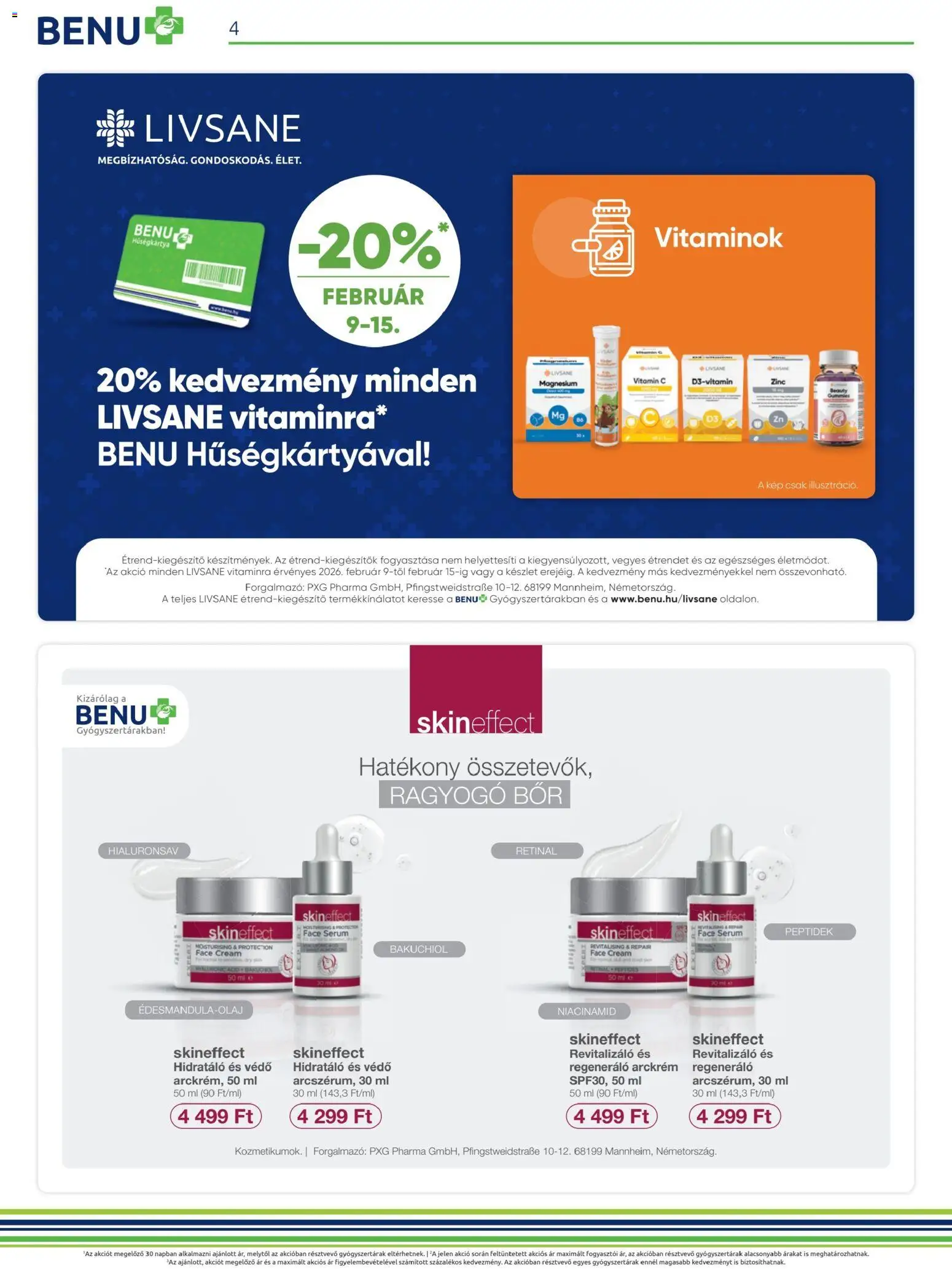 BENU Gyógyszertárak - Akciós újság BENU Gyógyszertárak megtekintése, amely érvényes 2026.02.01.-től - Vitamin, Bor, Arckrém, Vitamin c