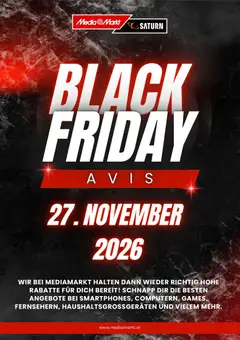 Vorschau der Angebote: Media Markt Media Markt Black Friday Ankündigung gültig ab 20.10.2026