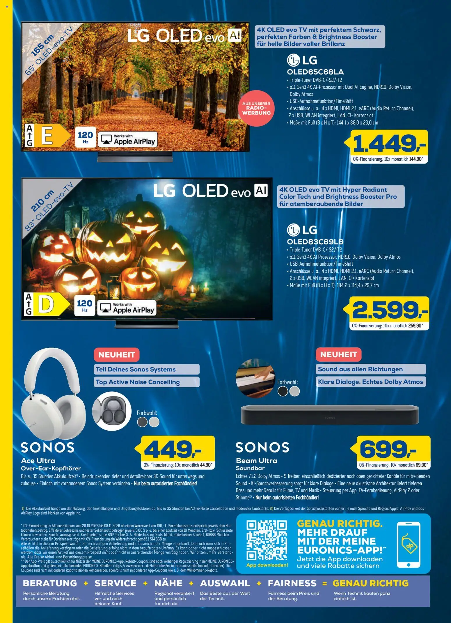 Vorschau von dem Prospekt des Geschäftes Euronics, gültig ab dem 28.10.2026 - Bilder, Apple, TV, Radio, LG, Top, Soundbar, Audio