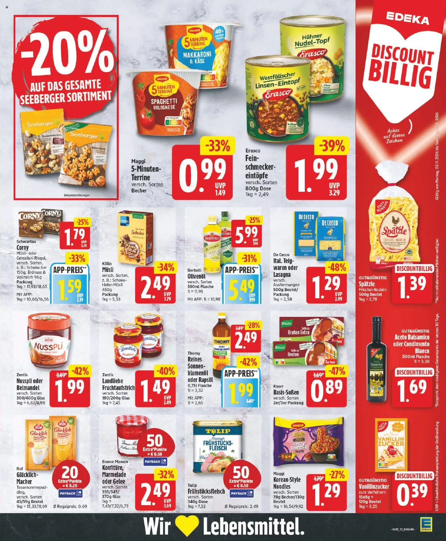 Vorschau von dem Prospekt des Geschäftes Edeka, gültig ab dem 02.11.2026