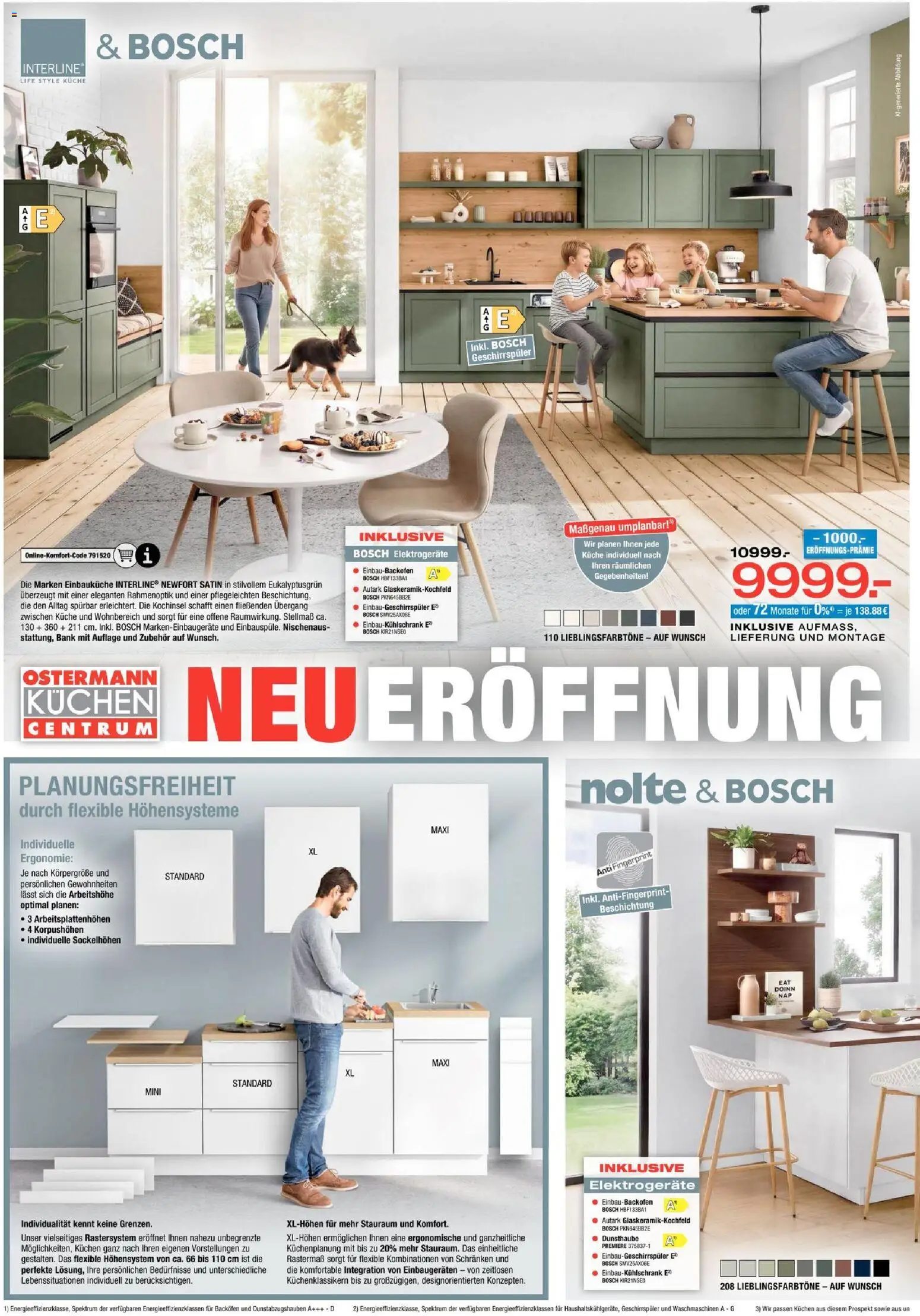 Vorschau von dem Prospekt des Geschäftes Ostermann, gültig ab dem 31.10.2026 - Bosch, Kuchen, Küche, Geschirrspüler, Backofen, Einbauküche