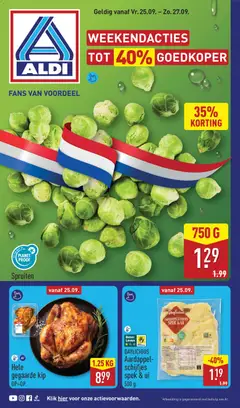 Voorbeeld van Aldi folder - Weekendfolder van winkel Aldi geldig vanaf 25-09-2026