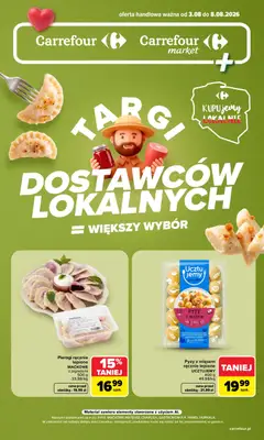 Pogląd gazetki "Carrefour gazetka - Targi dostawców lokalnych" ze sklepu Carrefour ważnej od 03.08.2026