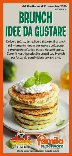 Anteprima dell'opuscolo DOK volantino Speciale brunch dal negozio DOK valido da 16/10/2026