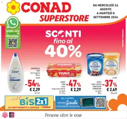Anteprima dell'opuscolo Conad volantino Superstore Lombardia dal negozio Conad valido da 26/08/2026