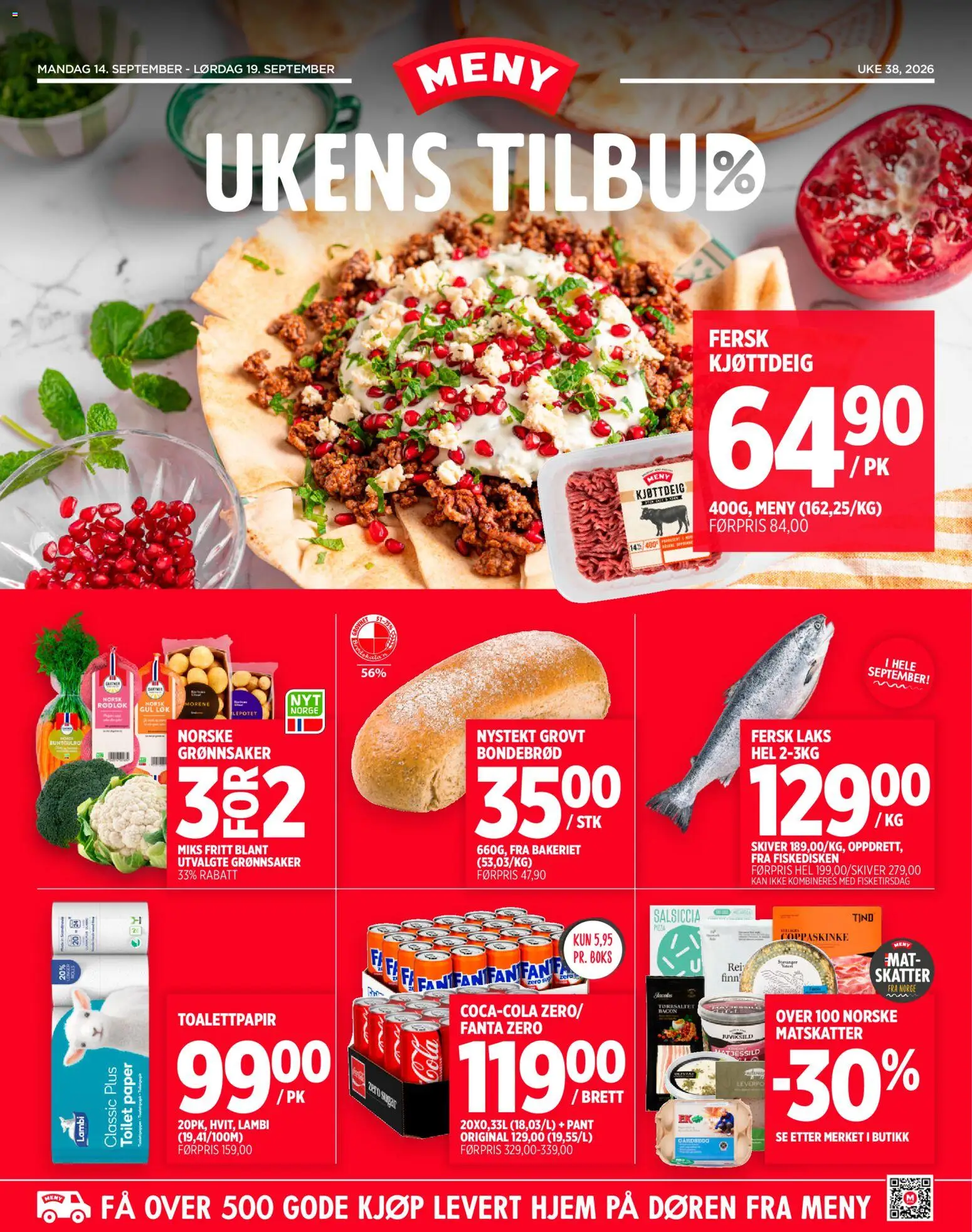 Forhåndsvis Meny kundeavis fra butikk Meny gyldig fra 14/09/2026