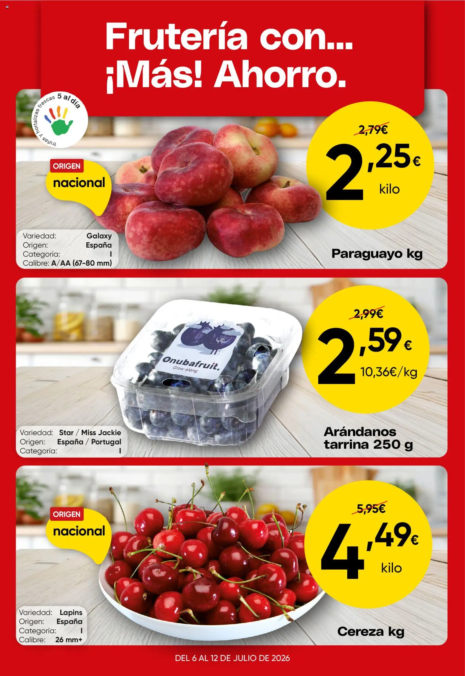 Vista previa del folleto de la tienda Froiz válido desde el 06/07/2026 - Arándanos