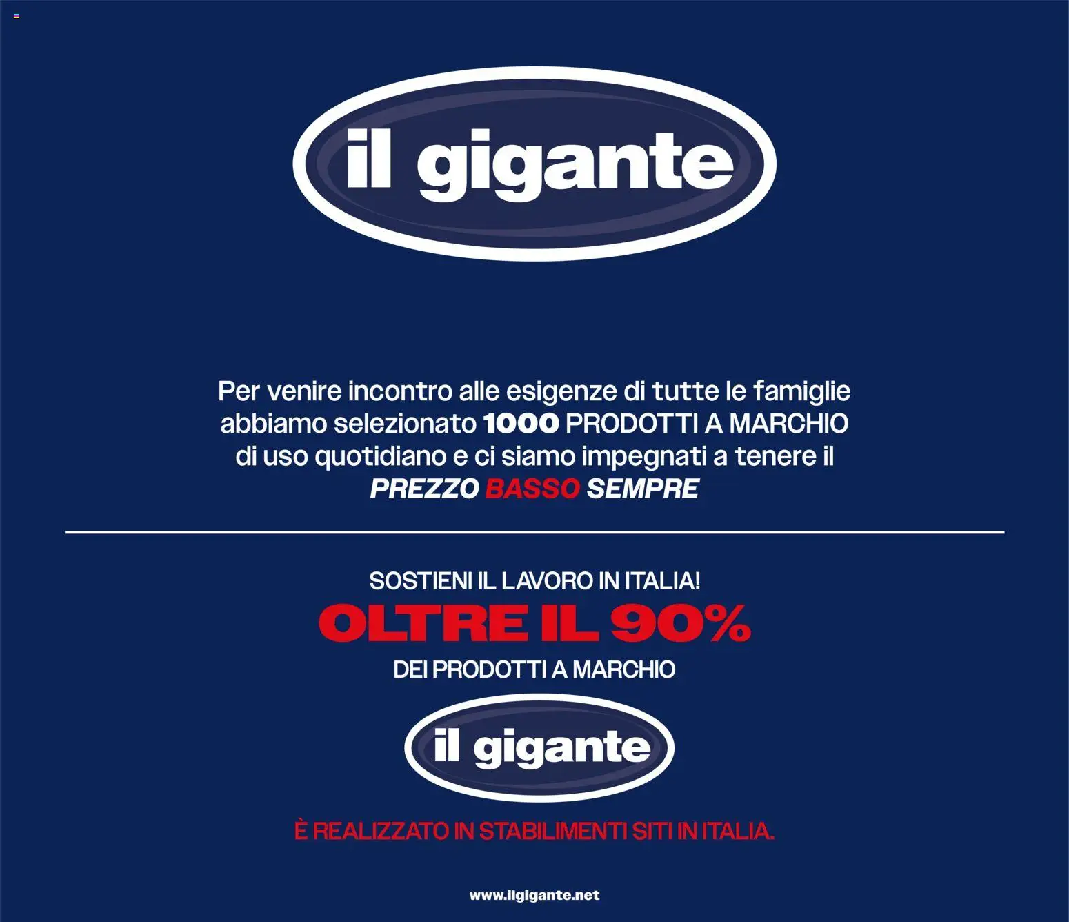 Anteprima dell'opuscolo Il Gigante volantino dal negozio Il Gigante valido da 22/10/2026 - Basso