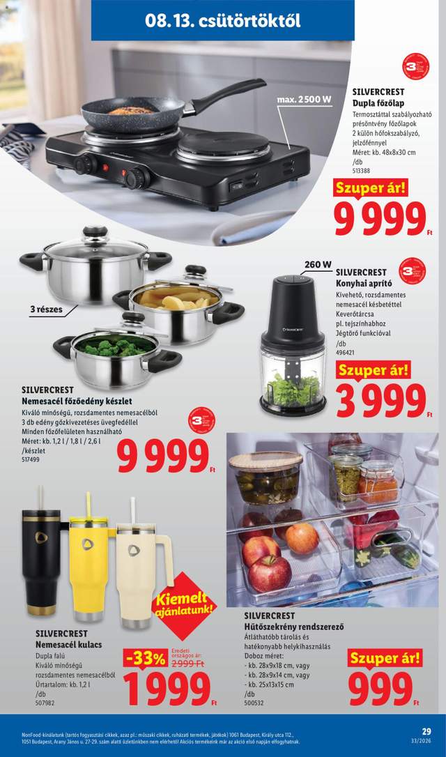 Új Lidl akciós újság 08.13.