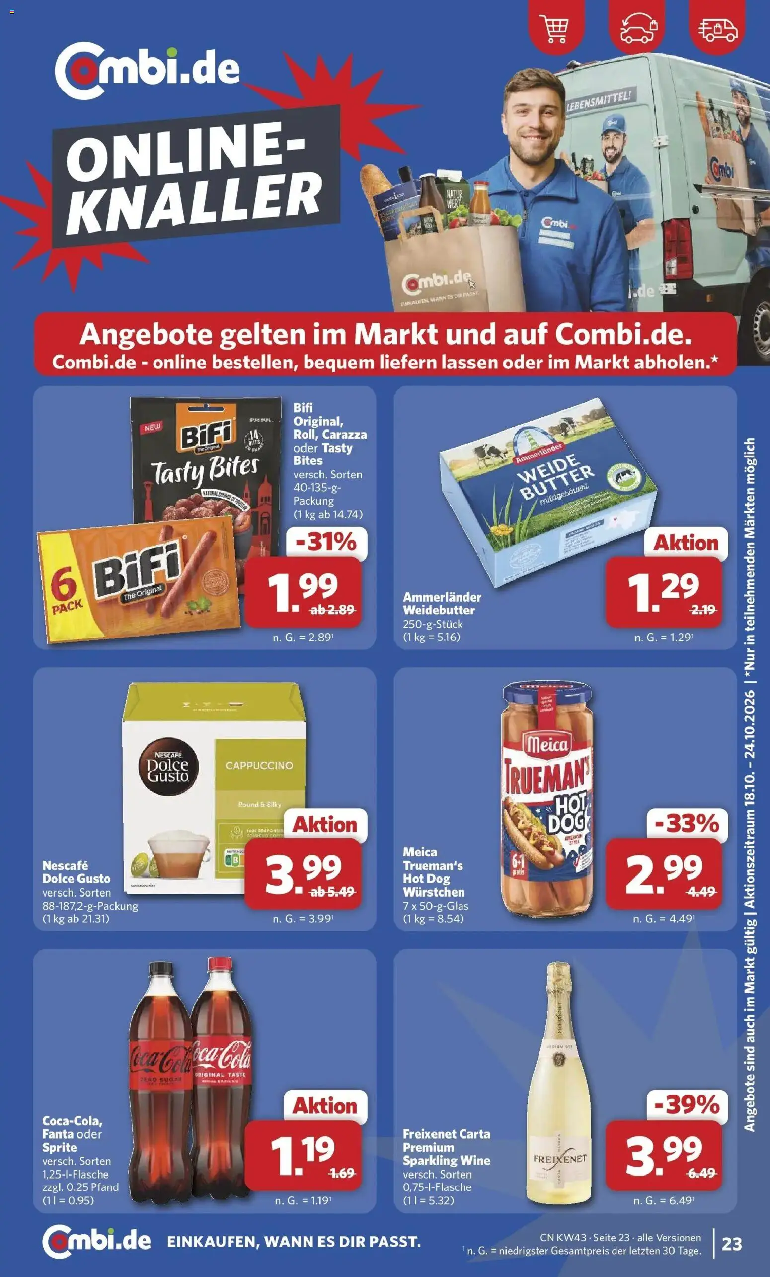 Vorschau von dem Prospekt des Geschäftes Combi, gültig ab dem 19.10.2026