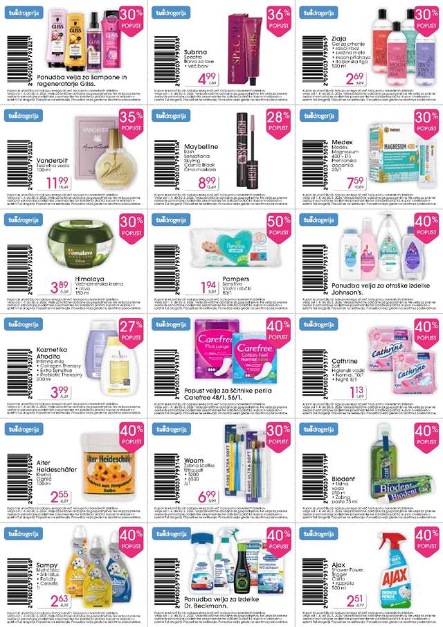 Novi Tuš Drogerija katalog od 01.04.