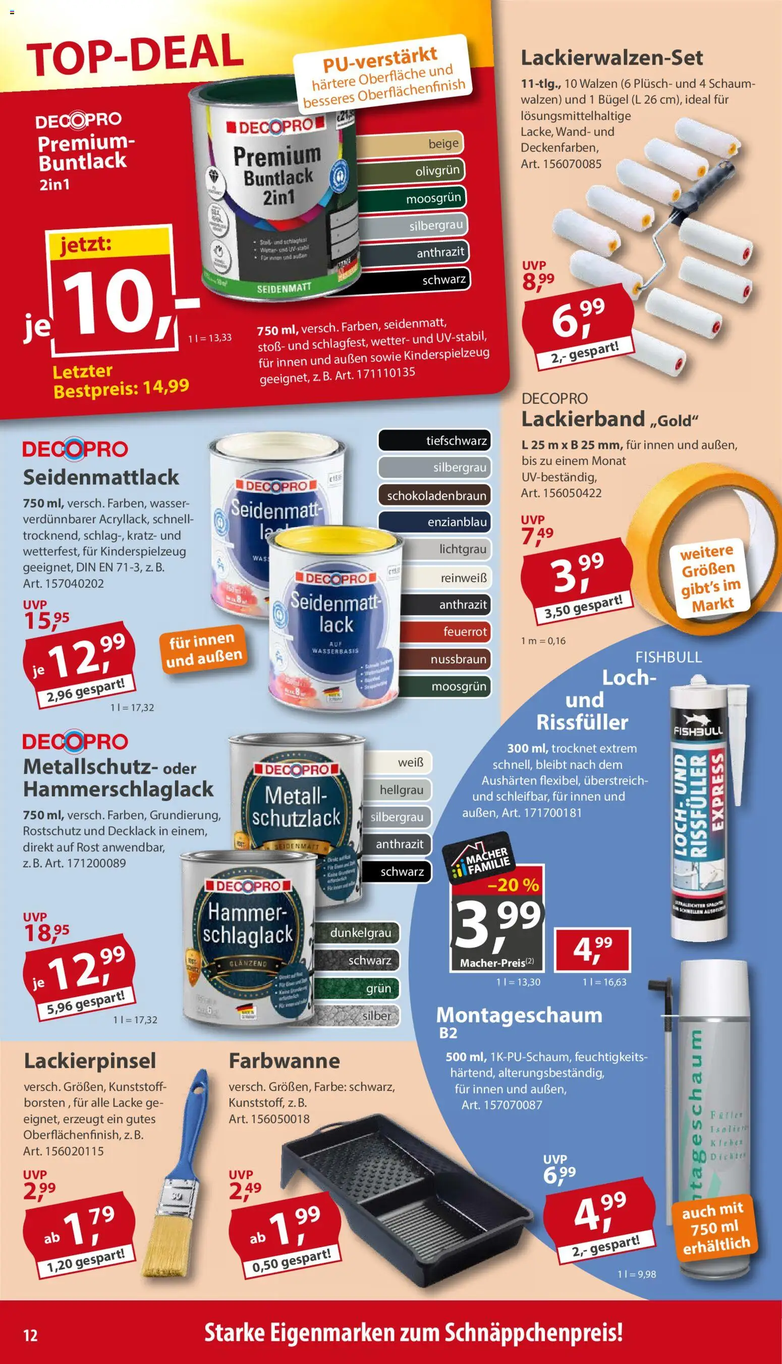 Vorschau von dem Prospekt des Geschäftes Sonderpreis Baumarkt, gültig ab dem 12.09.2026 - Wasser
