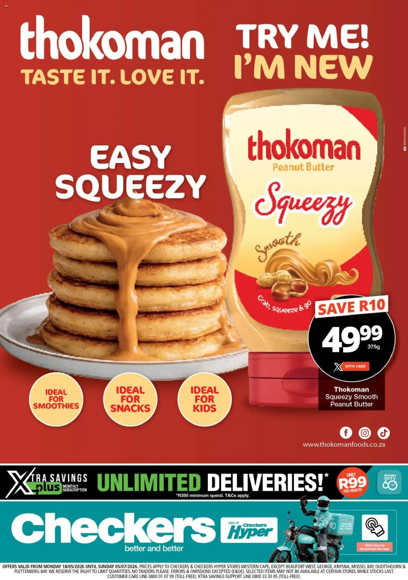 Preview of Checkers flyer valid from 18/05/2026