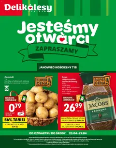 Pogląd gazetki "Delikatesy Centrum gazetka - Janowiec Kościelny Otwarcie" ze sklepu Delikatesy Centrum ważnej od 23.04.2026