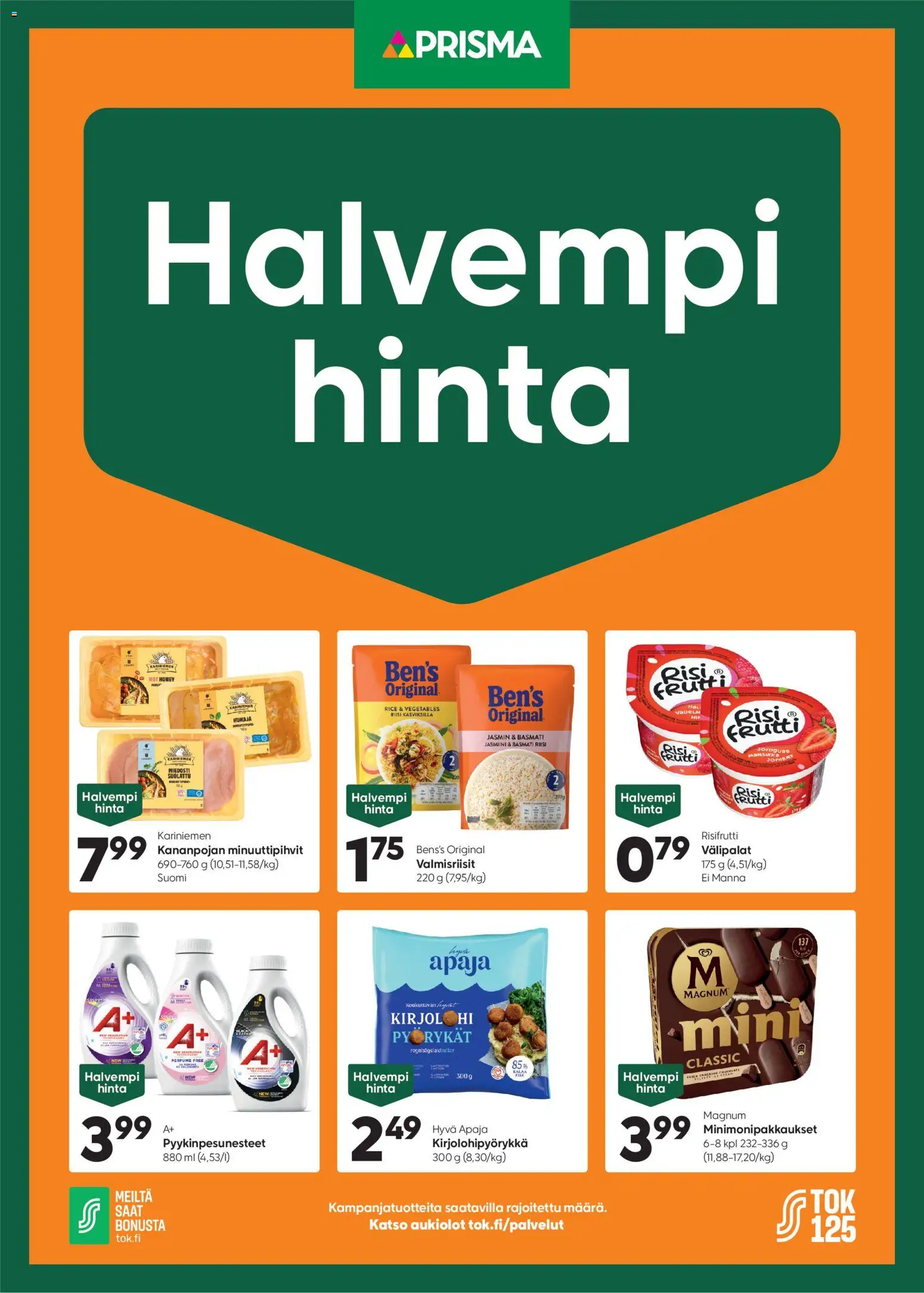 Kaupan Prisma Prisma Halvempi Hinta esikatselu, voimassa 07/10/2026 - Riisi, Hunaja, Risifrutti