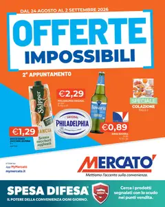 Anteprima dell'opuscolo Mercatò volantino dal negozio Mercatò valido da 24/08/2026