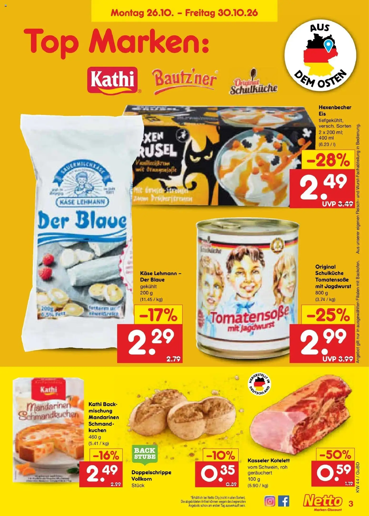 Vorschau von dem Prospekt des Geschäftes Netto Marken-Discount, gültig ab dem 26.10.2026