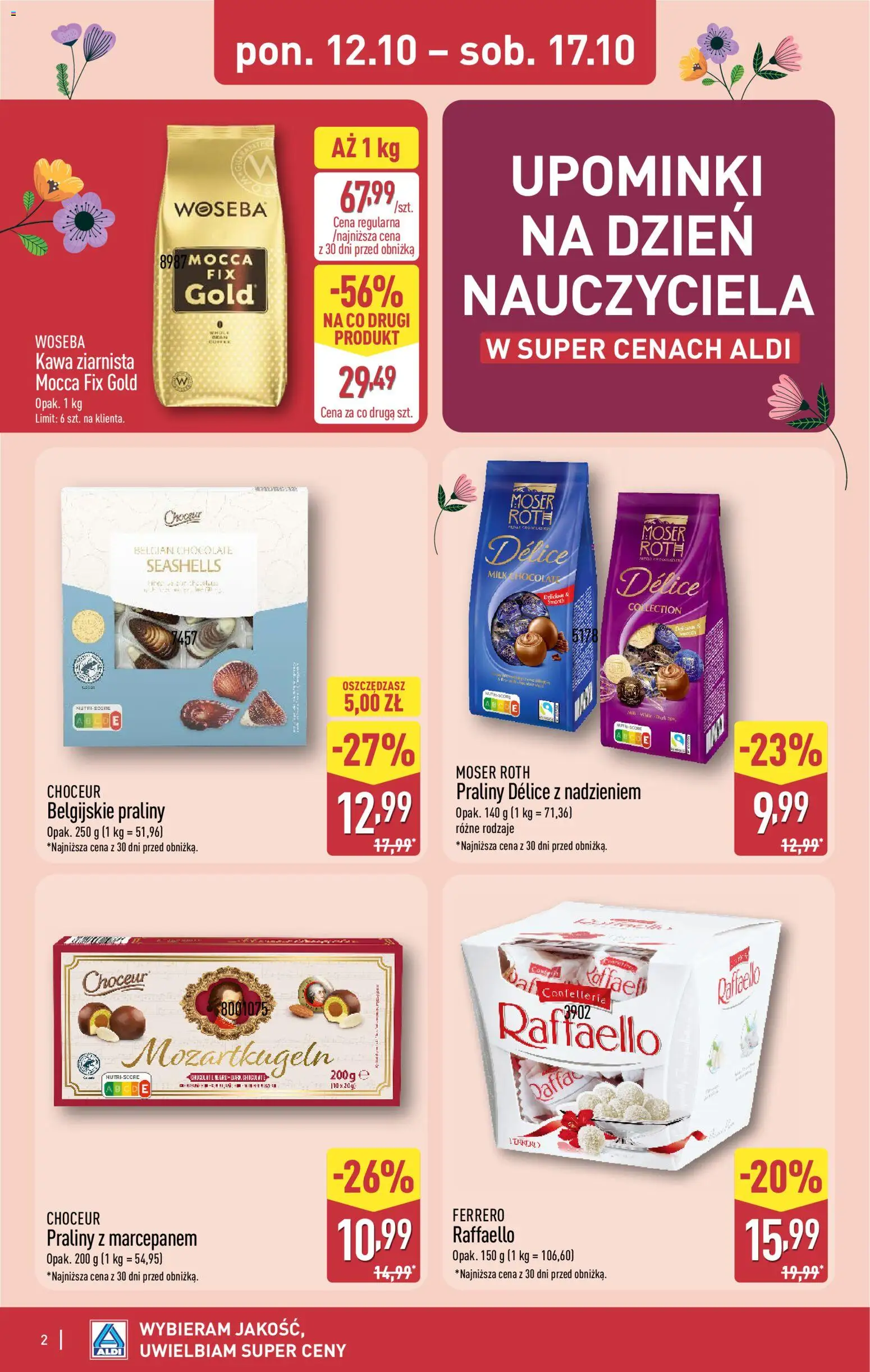 Pogląd gazetki "Aldi gazetka - Dzień nauczyciela" ze sklepu Aldi ważnej od 12.10.2026