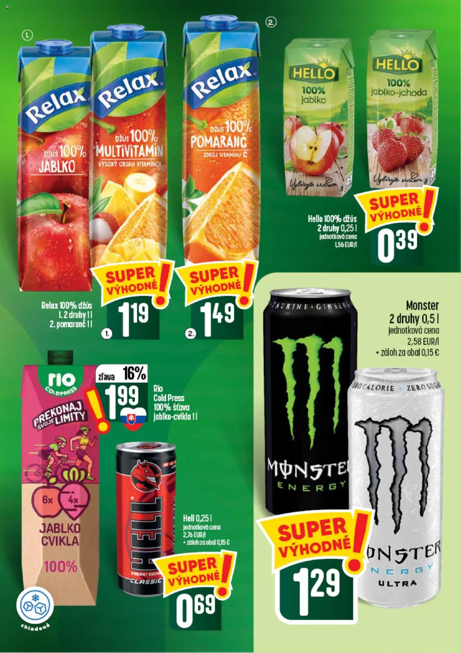 Náhľad COOP Jednota letáku platného od 10.09.2026 - Cvikla, Multivitamín, Džús, Šťava