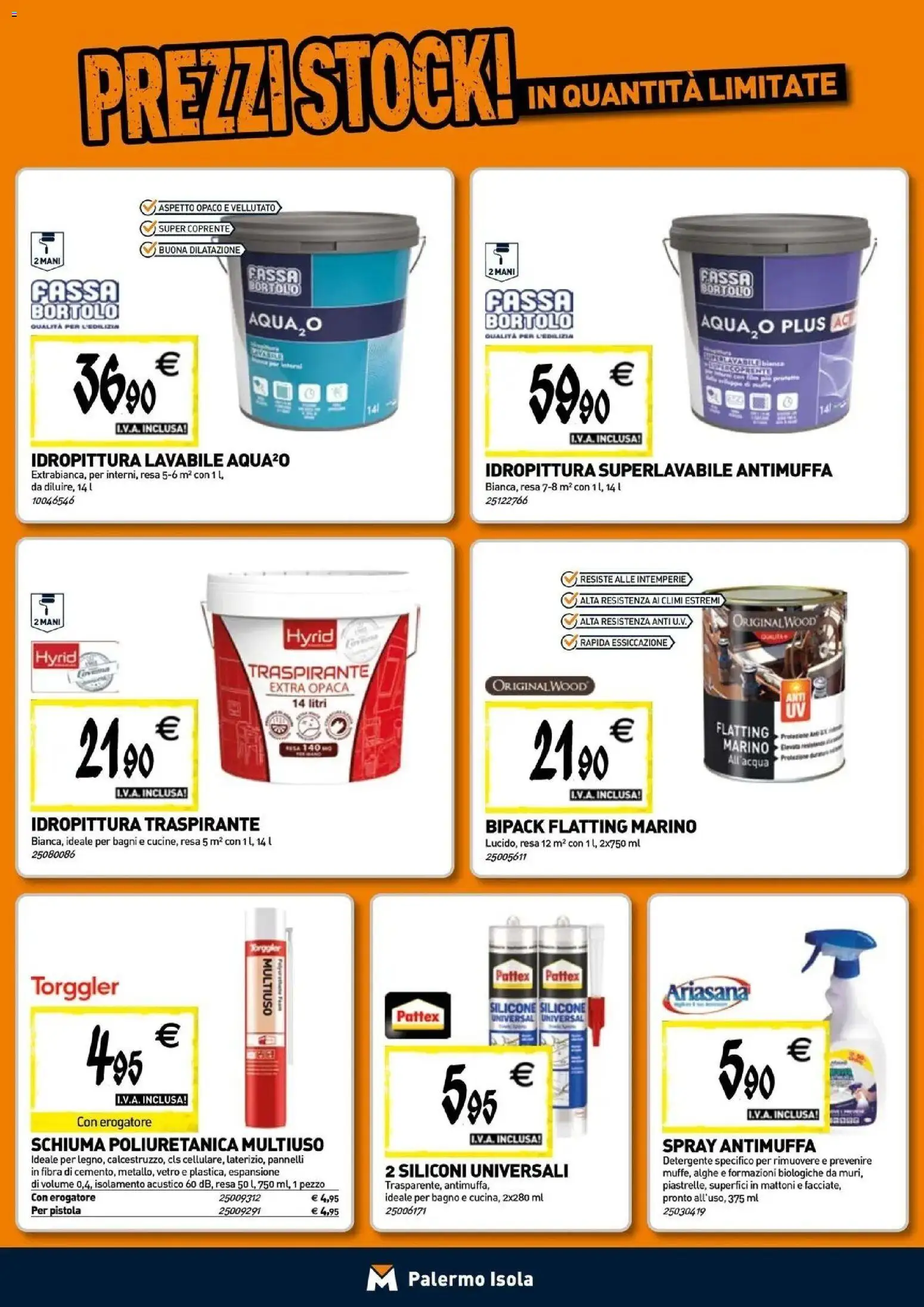 Anteprima dell'opuscolo TECNOMAT catalogo Isola delle Femmine dal negozio TECNOMAT valido da 29/10/2026 - Bagno, Silicone, Detergente, Schiuma