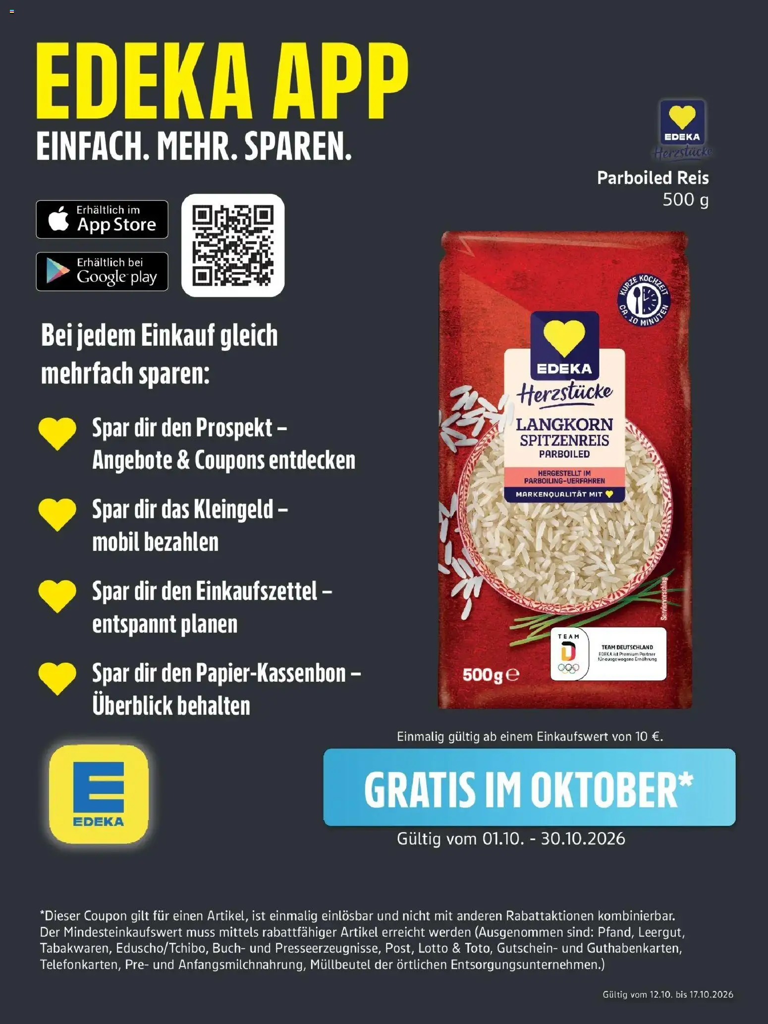Vorschau von dem Prospekt des Geschäftes Edeka, gültig ab dem 12.10.2026