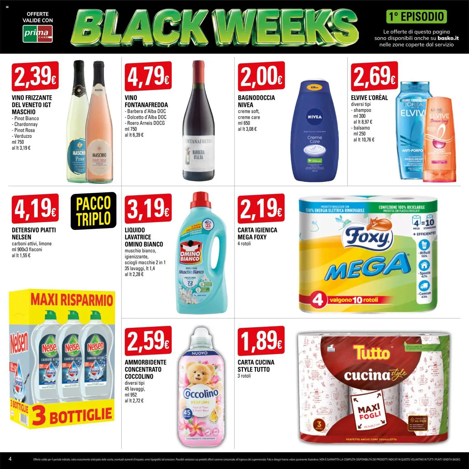 Anteprima dell'opuscolo Basko Black Week dal negozio Basko valido da 27/10/2026