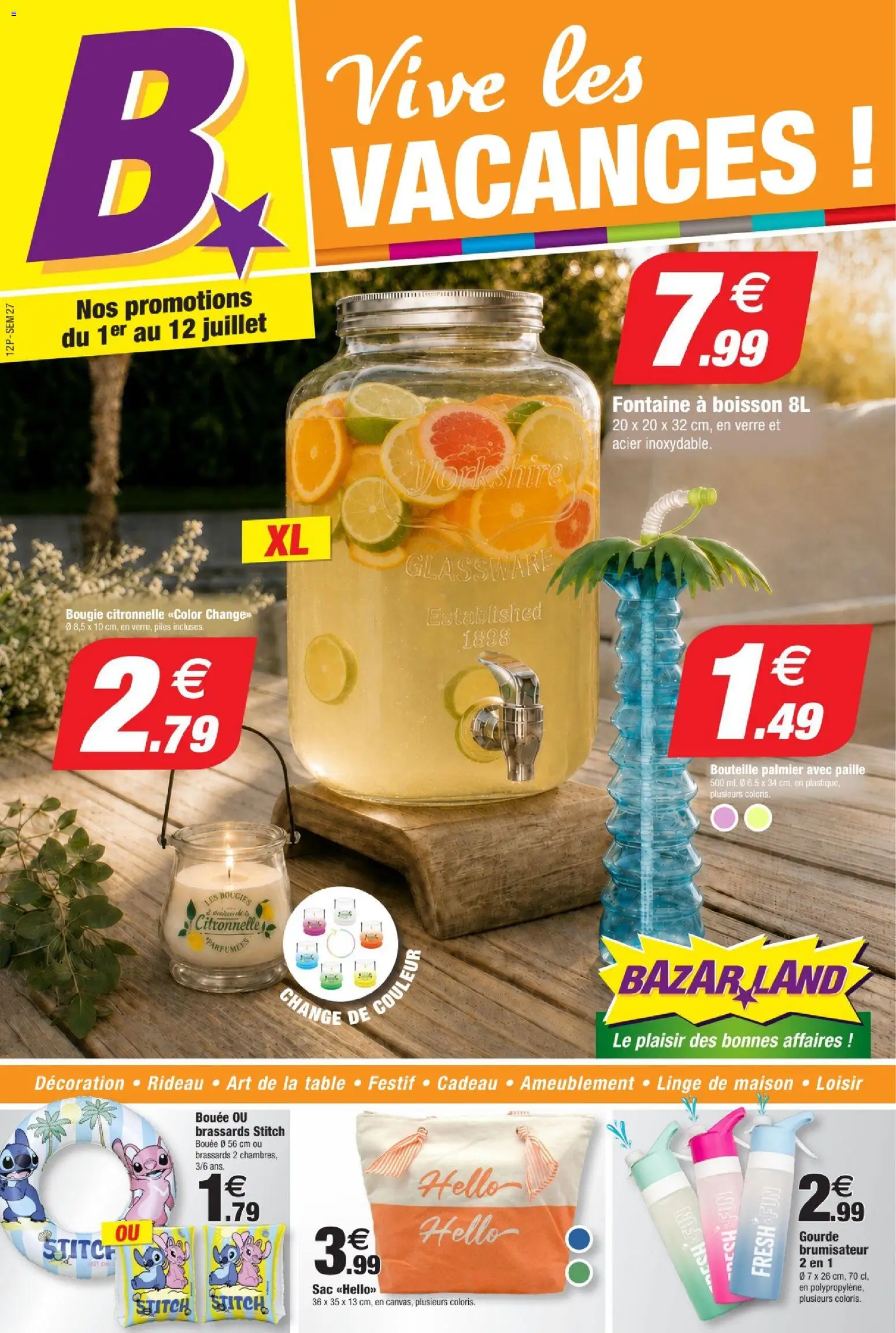 Prévisualisation de Bazarland catalogue du magasin Bazarland formulaire valide 01/07/2026