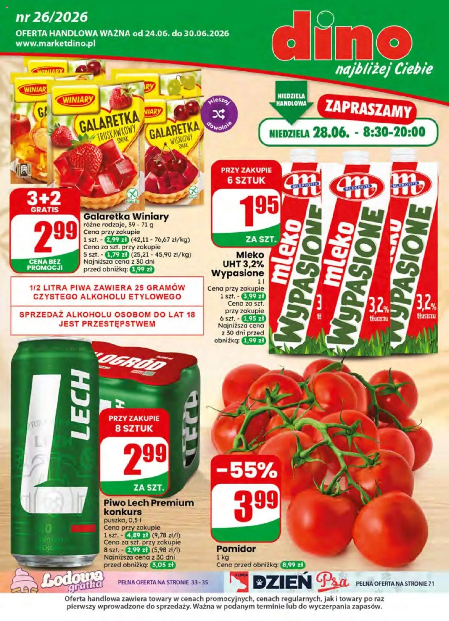 Pogląd gazetki "Dino gazetka" ze sklepu Dino ważnej od 24.06.2026