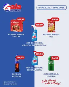 Pregled Gala MARKET kataloga - važi od 19.06.2026