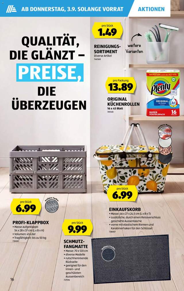 Neue Aldi Aktionen ab 03.09.