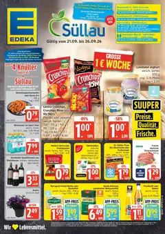 Vorschau von dem Prospekt des Geschäftes Edeka, gültig ab dem 21.09.2026