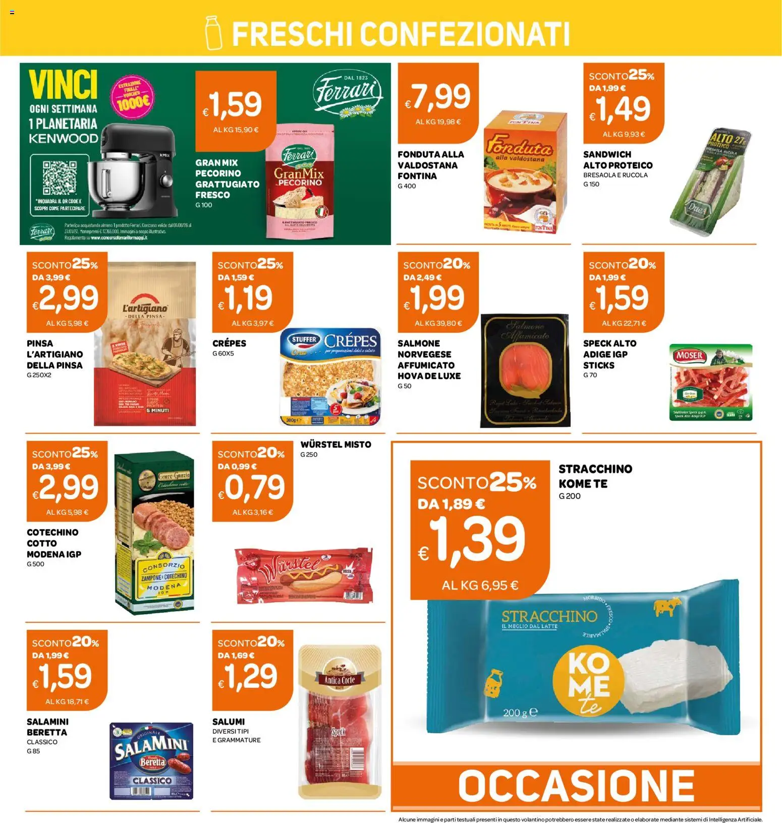 Anteprima dell'opuscolo Ekom volantino Toscana dal negozio Ekom valido da 20/10/2026 - Bresaola, Latte, Wurstel, Salmone, Speck, Stracchino, Pecorino, Salmone affumicato