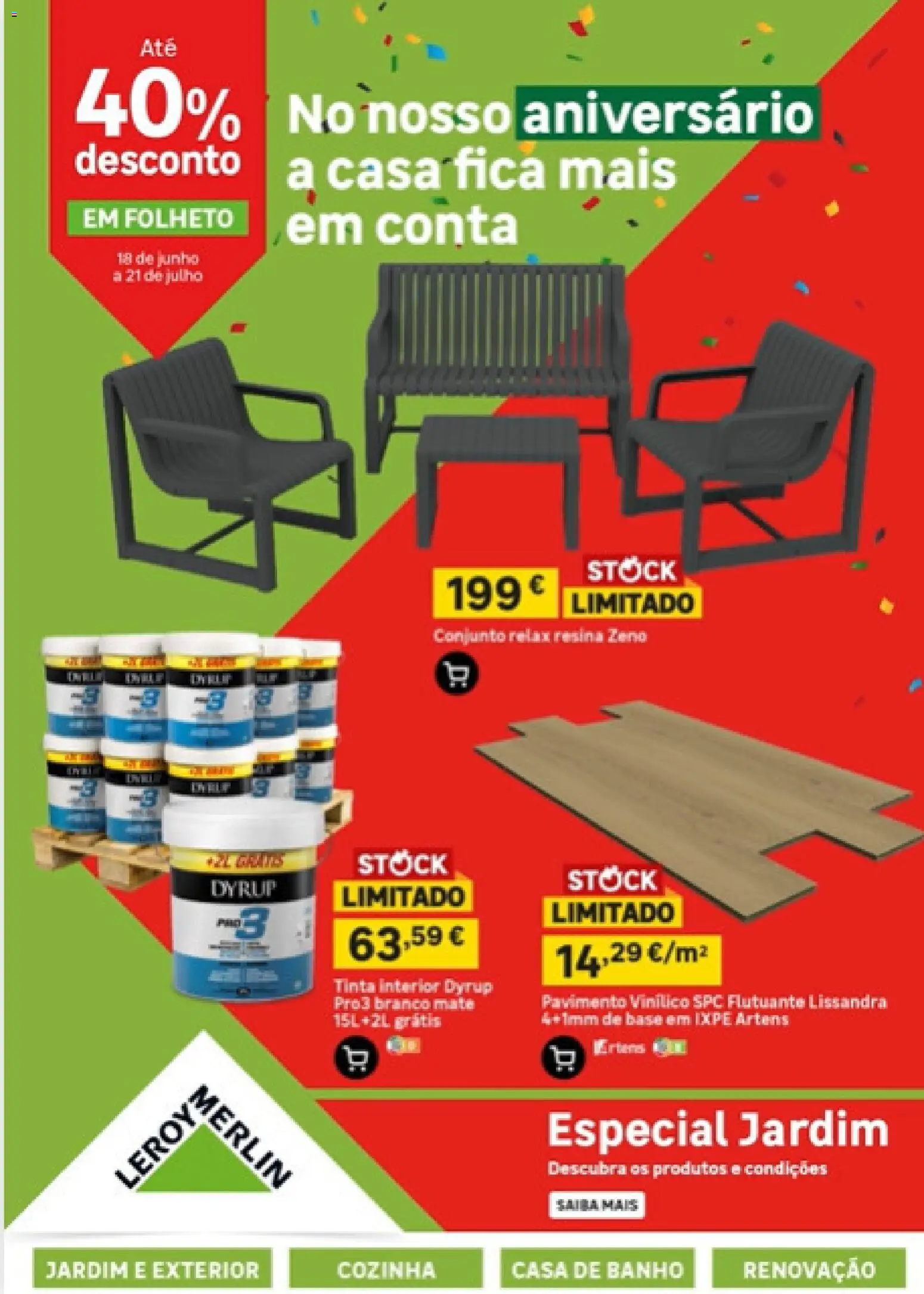 Pré-visualização do folheto da loja Leroy Merlin válida a partir de 18/06/2026