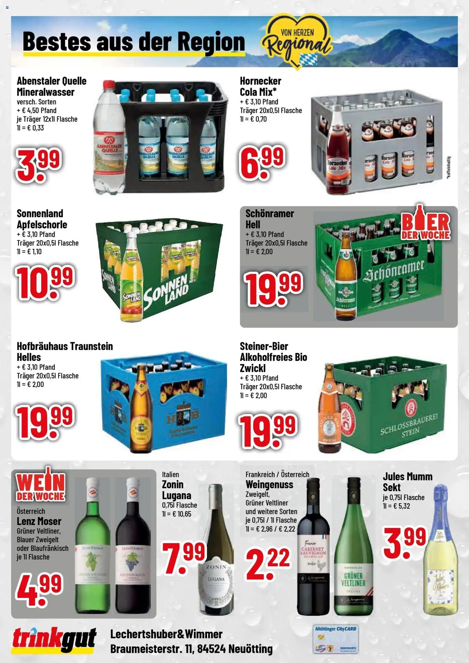 Vorschau von dem Prospekt des Geschäftes Trinkgut, gültig ab dem 26.10.2026 - Wein, Cola, Mineralwasser, Sekt, Jules mumm