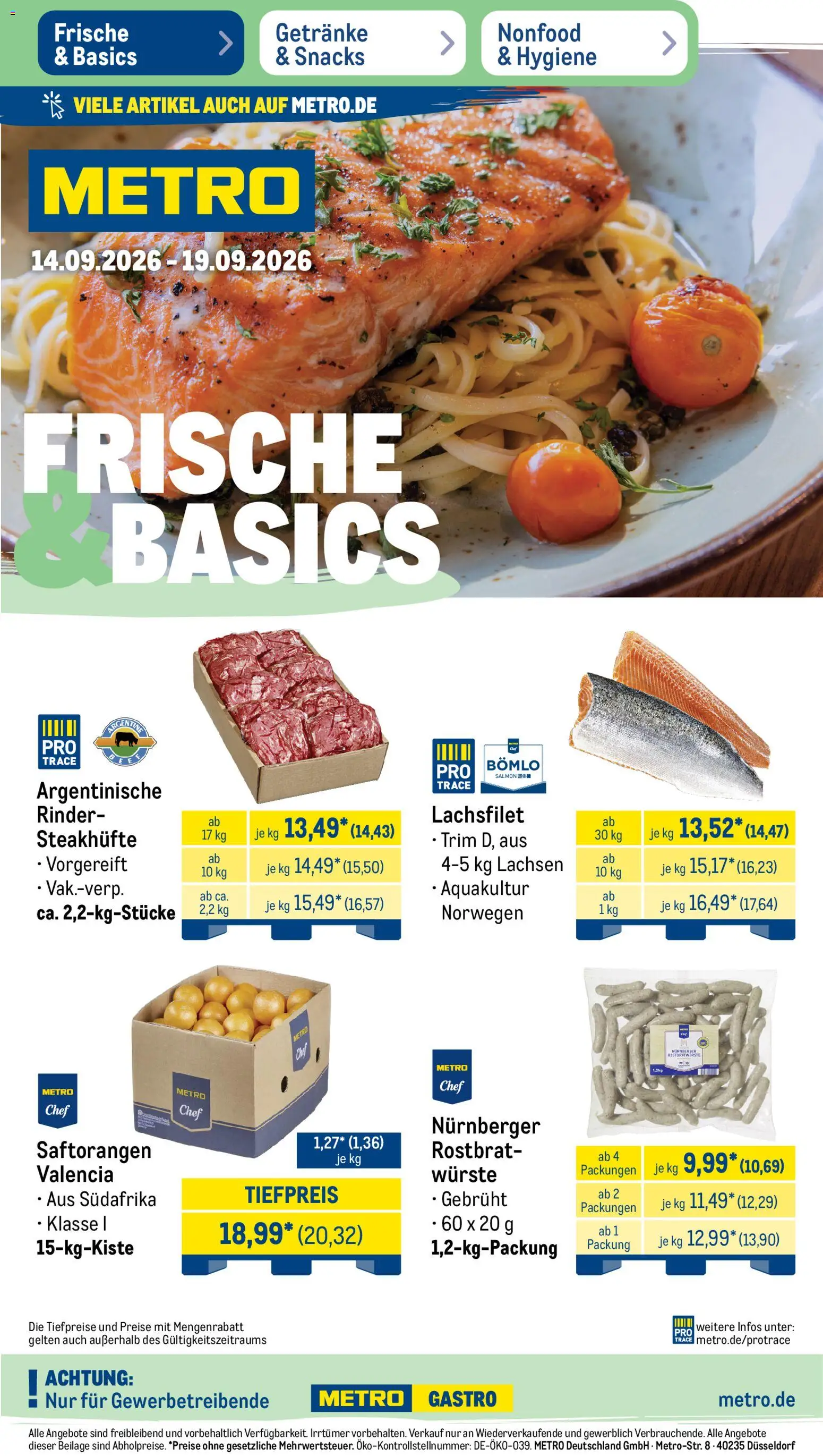 Vorschau von dem Prospekt des Geschäftes Metro, gültig ab dem 14.09.2026