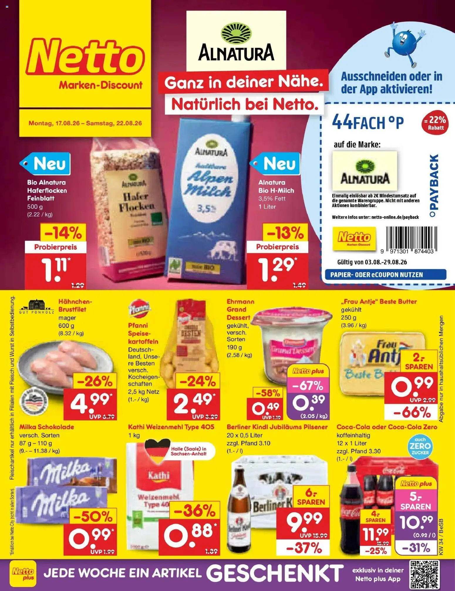 Vorschau von dem Prospekt des Geschäftes Netto Marken-Discount, gültig ab dem 17.08.2026