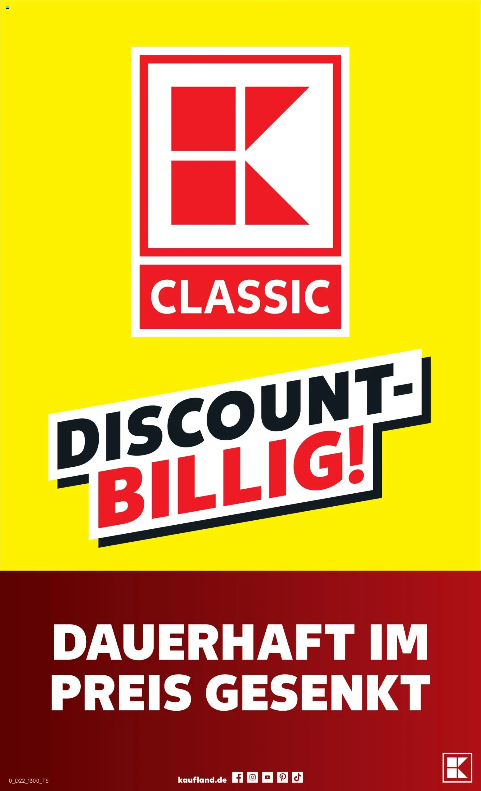 Náhled nabídky: Kaufland Německo Kaufland Německo leták - Dauerhaft im Preis gesenkt platný od 01.10.2026