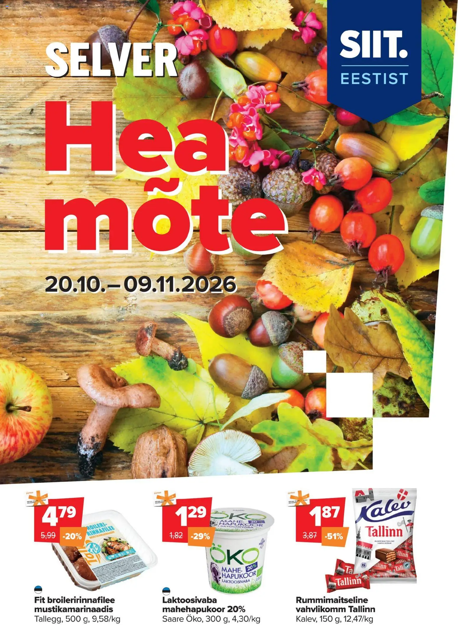 Selver kliendilehe eelvaade alates 20.10.2026