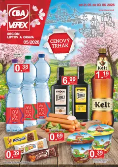 Náhľad CBA Verex letáku platného od 21.05.2026